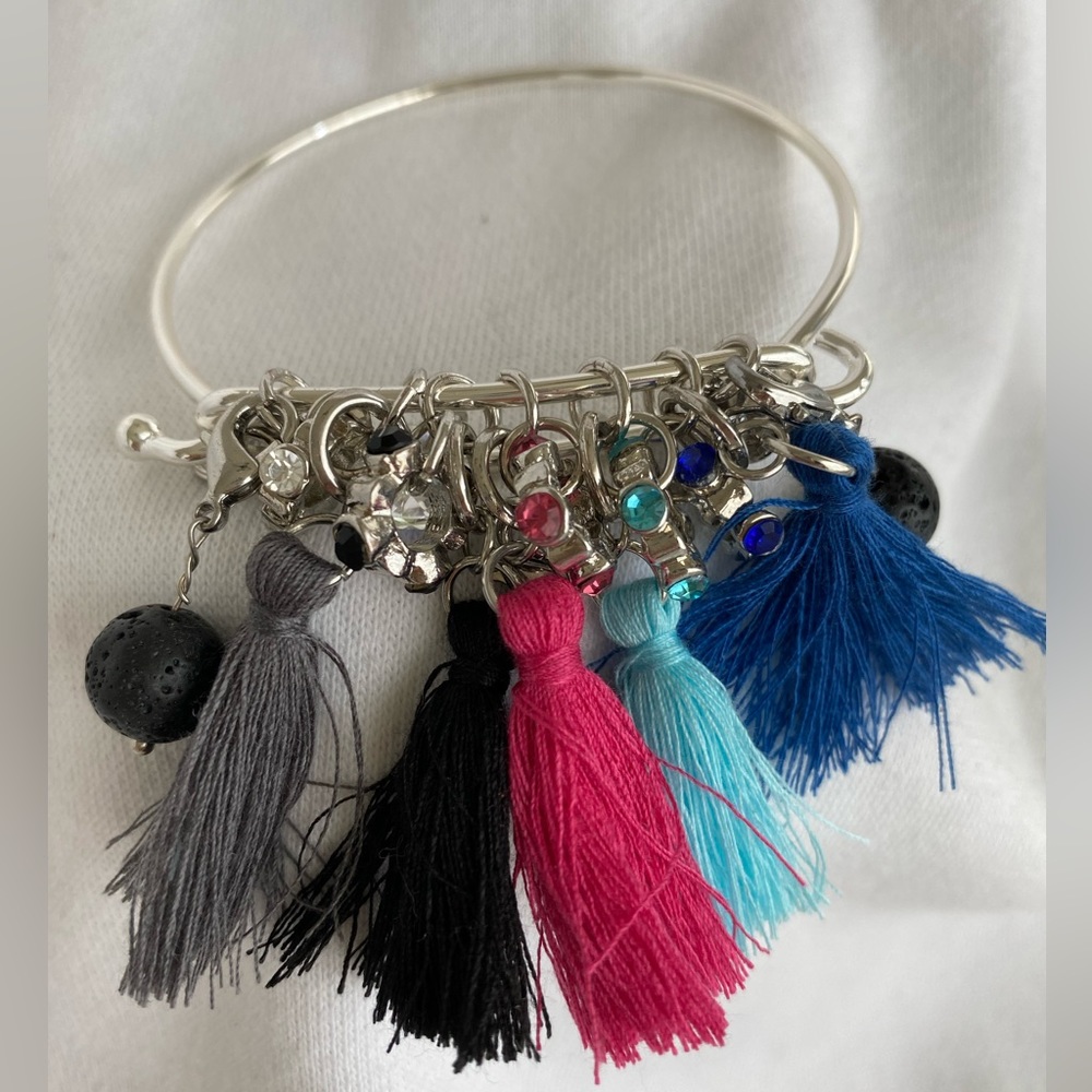 New Handcrafted Tassel Hinged Bangle - image 1